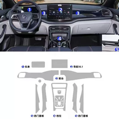 21-23 Qin Plusdmi Interior Protective Car interior film - 23-models-full-set-of-interior-film-101inch-screens