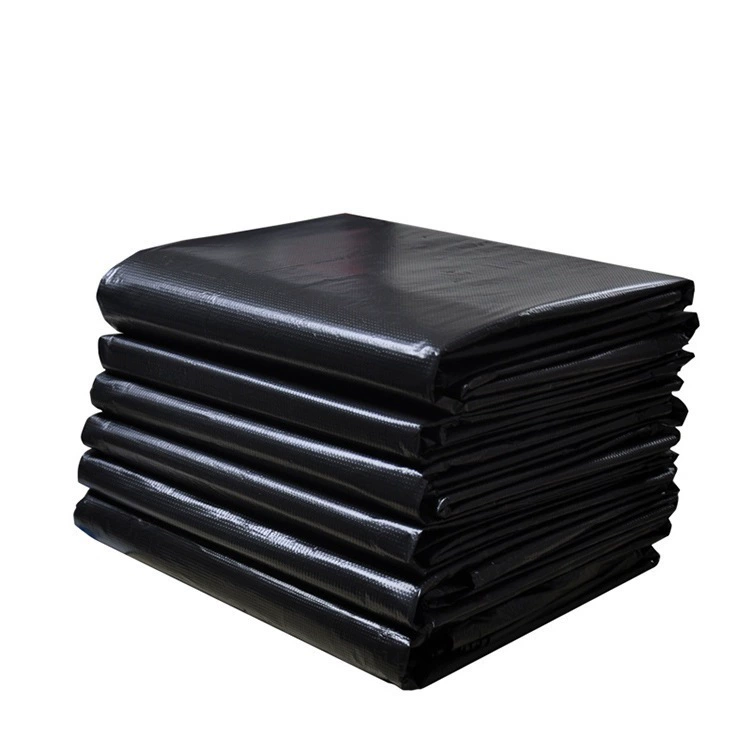 Black disposable big plastic garbage bag, wholesale, increased thickness