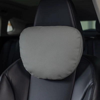 Nappa Leather Car Headrest Car Headrest - nappa-leather-gray-headrest