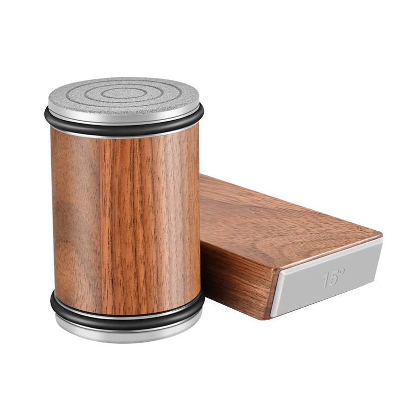 Ablinador de doble cara en forma de rodillo Ablinador de rodillo de arena de acero dorado de cerámica Ablinador de cuchillo de cocina de estilo occidental Ablinador de piedra de afilado