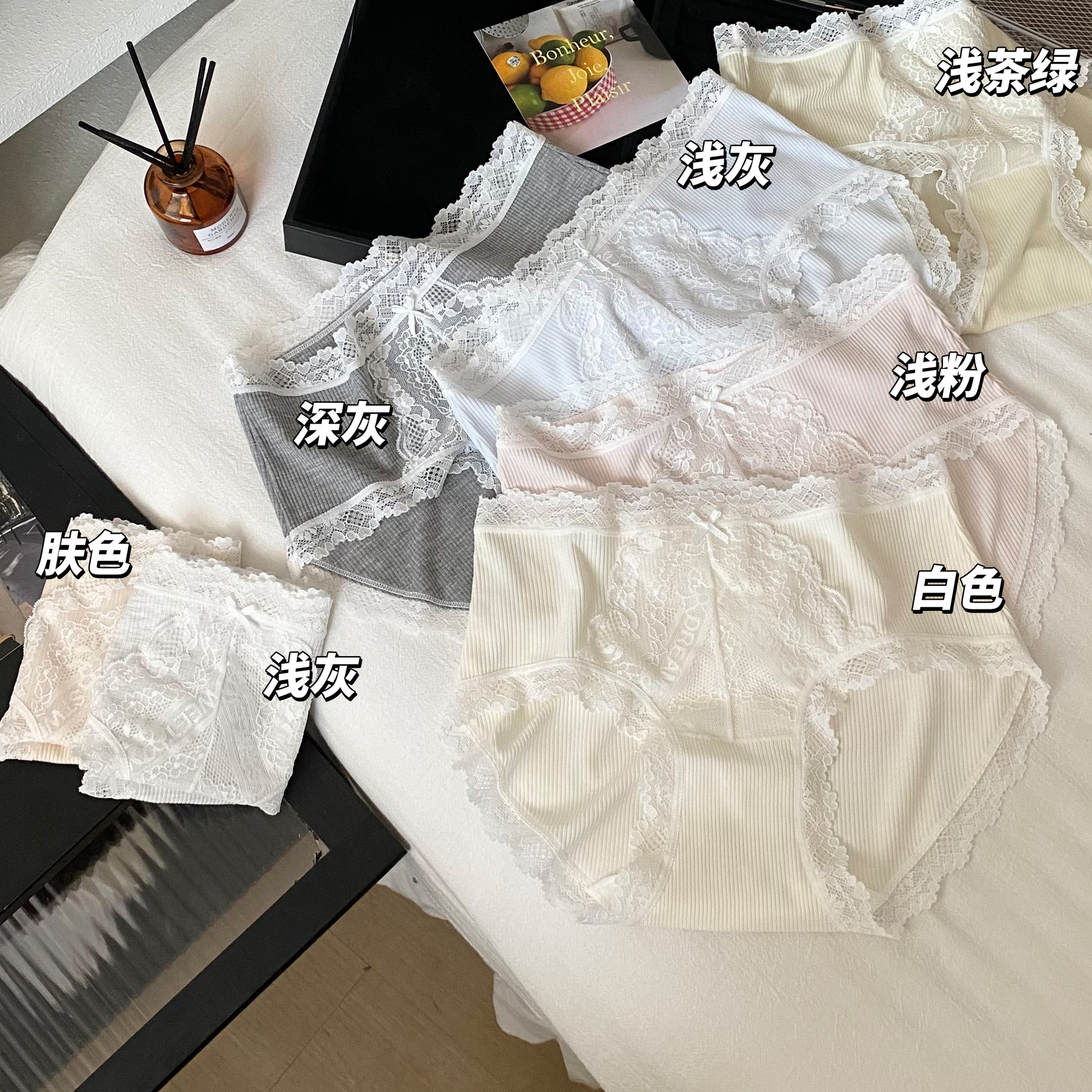 French Style Pure Desire Girl Ballet Style Underwear for Girls Comfortable Cotton Crotch 10A Bacteriostatic Breathable Buttock Triangle Shorts