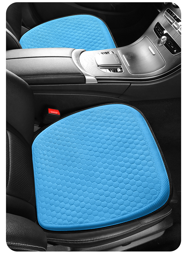 Summer Car Seat Cushion, Universal for All Seasons, Single-Piece Driver's Seat Cushion, Back Cushion, Cold Gel Cushion, Breathable Ice Silk Seat Cushion
