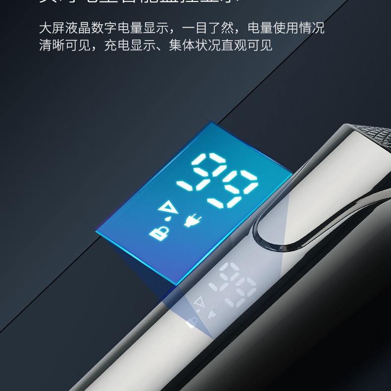 afeitador eléctrico de alta potencia recargable afeitador hombre afeitador líquido RQ676 cabeza de tres cuchillos