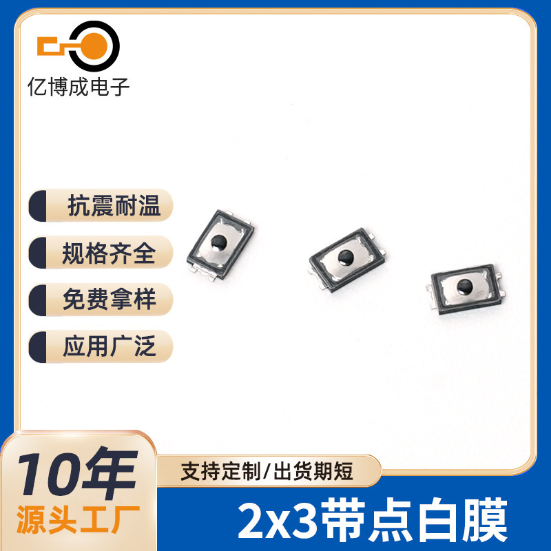 Factory Wholesale Touch Switch 2*3*0.6 with Dot White Film Series Ip67/Ip68 Waterproof Home Appliance Switch Processing