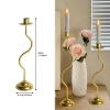31cm high (gold iron candlestick)