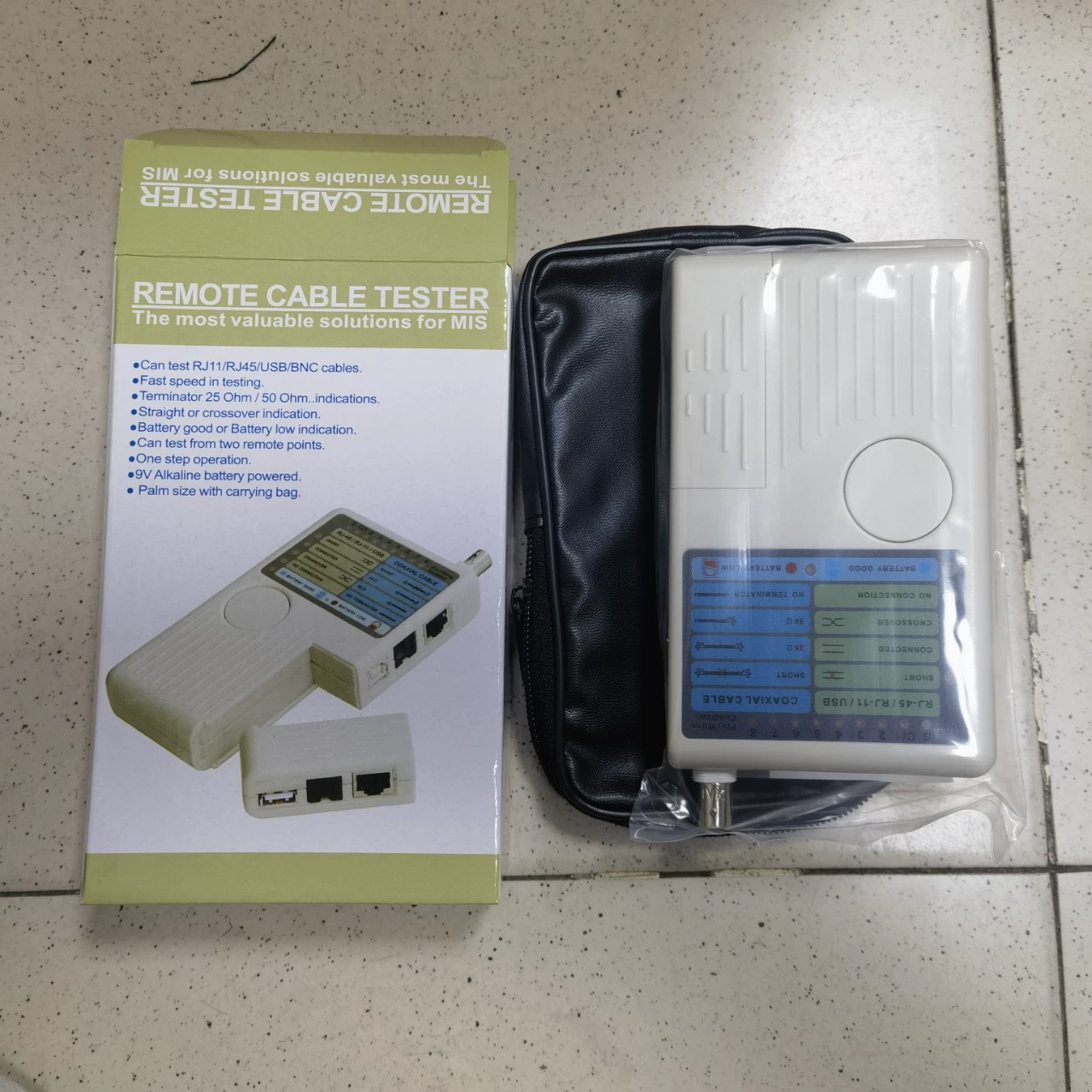 Поставка RJ45 RJ11 BNC USB четыре в одном многофункциональный сетевой тестер инструмент для тестирования сетевого кабеля