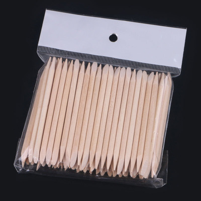 Nail enhancement Orange stick Armor removal Dead nail Cleaning rod 100 Bagged Nail enhancement tool Supplies wholesale