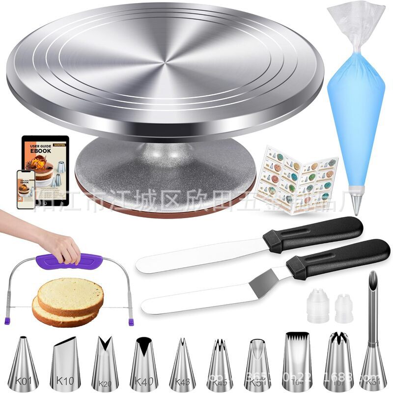 Amazon 51 piezas de aleación de aluminio torreta torreta de acero inoxidable raspador boquilla de enmarcado de crema