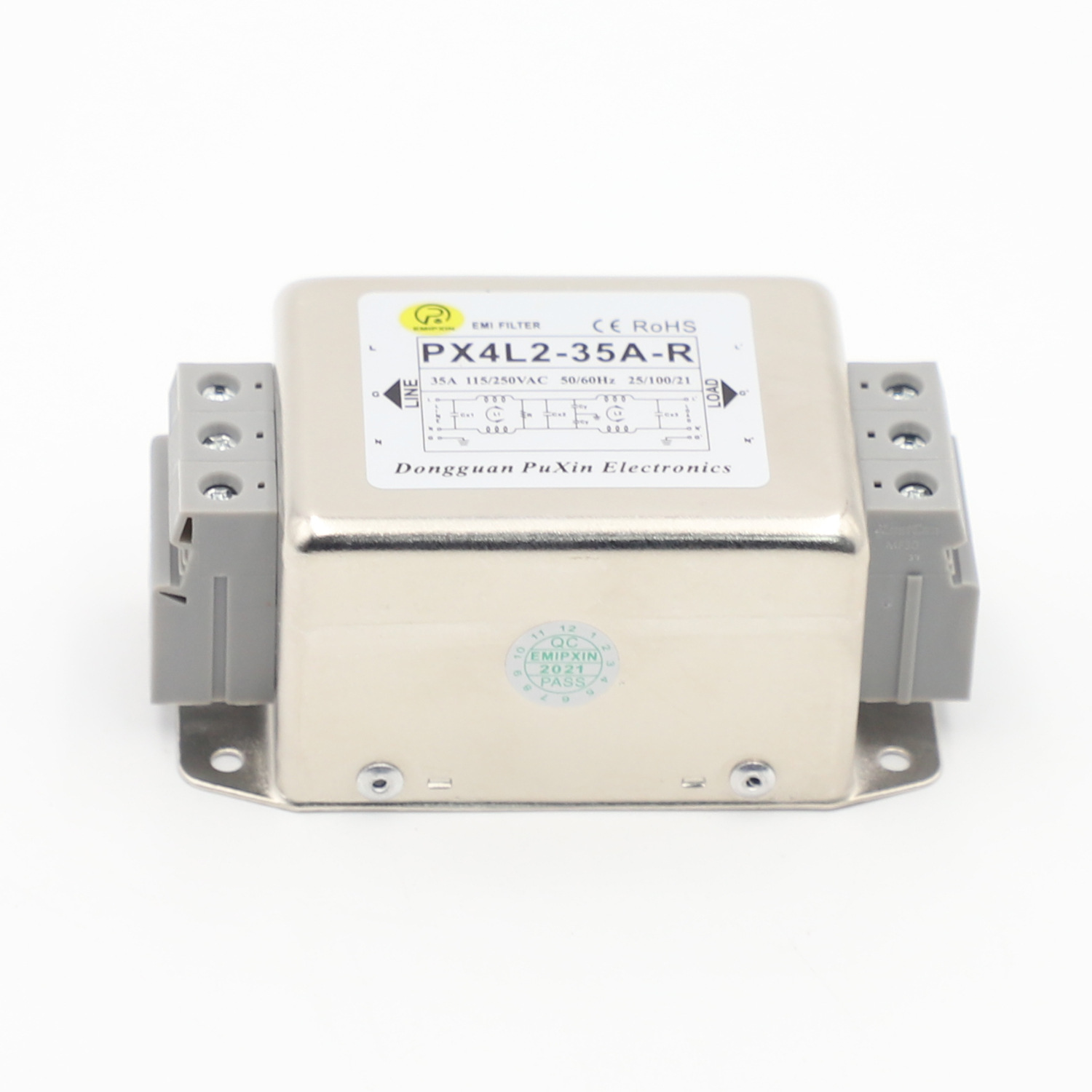 普鑫实力原厂单相交流PX4L2-35A-R滤波器双级变频伺服输入抗干扰
