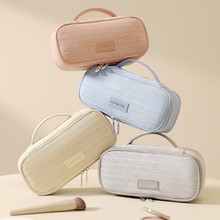 跨境新款灯芯绒化妆包大容量多功能化妆品收纳袋防水旅行洗漱包