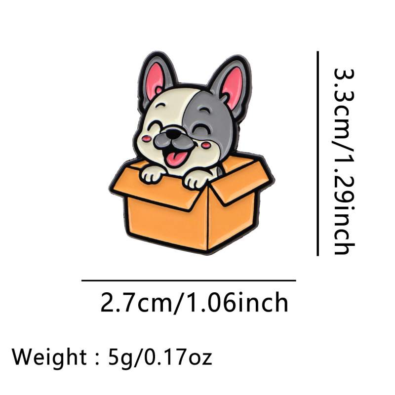宠物纸箱猫咪狗狗胸针徽章服装背包饰品配饰别针合金胸章现货批发|undefined