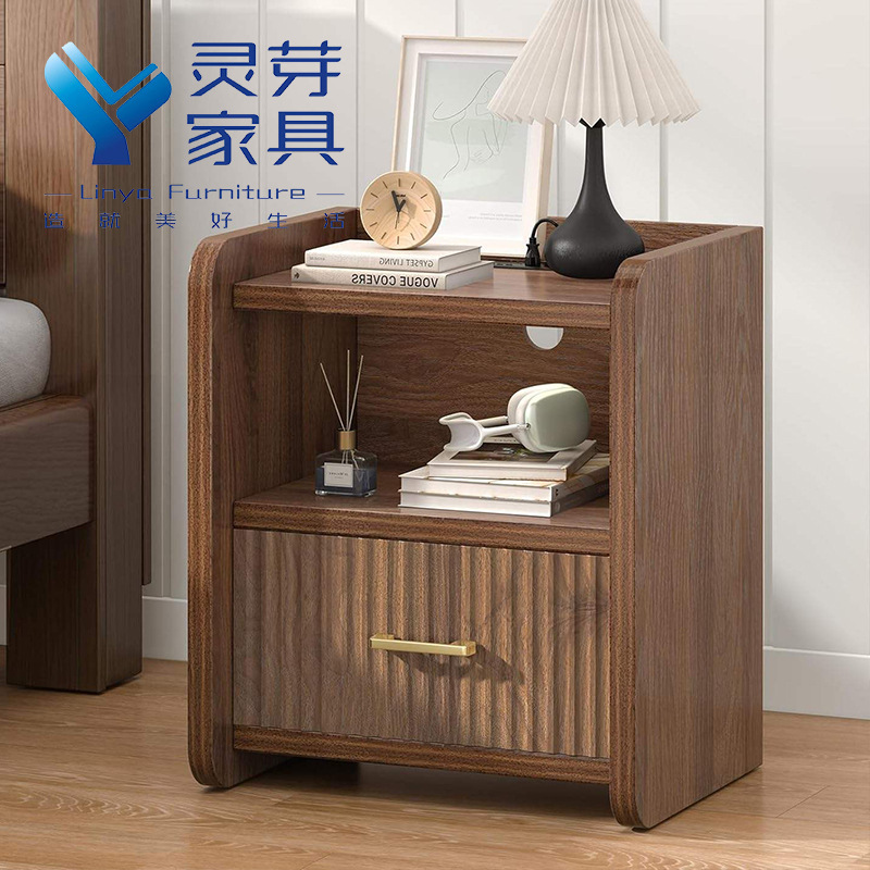 Mesita de noche personalizada transfronteriza con luces LED, recargable, pequeña, sencilla, moderna, para el hogar