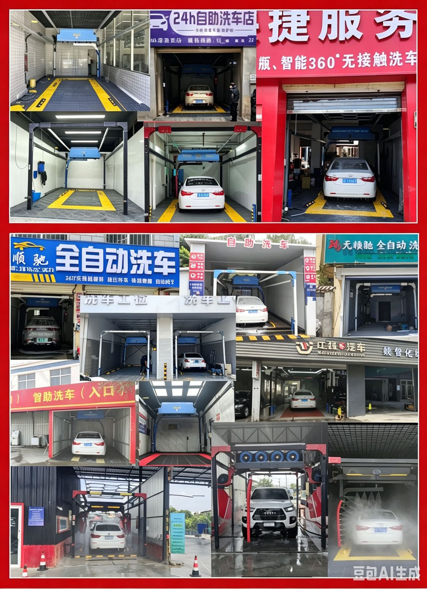 High-Performance 24-Hour Operation Contactless Car Wash Machine 360-Degree Precision Automatic Car Wash Machine Car Cleaning Machine