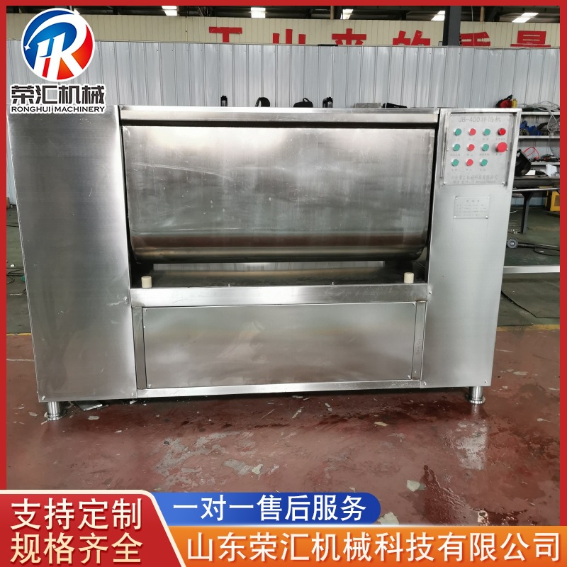 供应肉馅果蔬拌馅机 不锈钢双绞笼拌机 全自动蒜蓉肠拌馅机