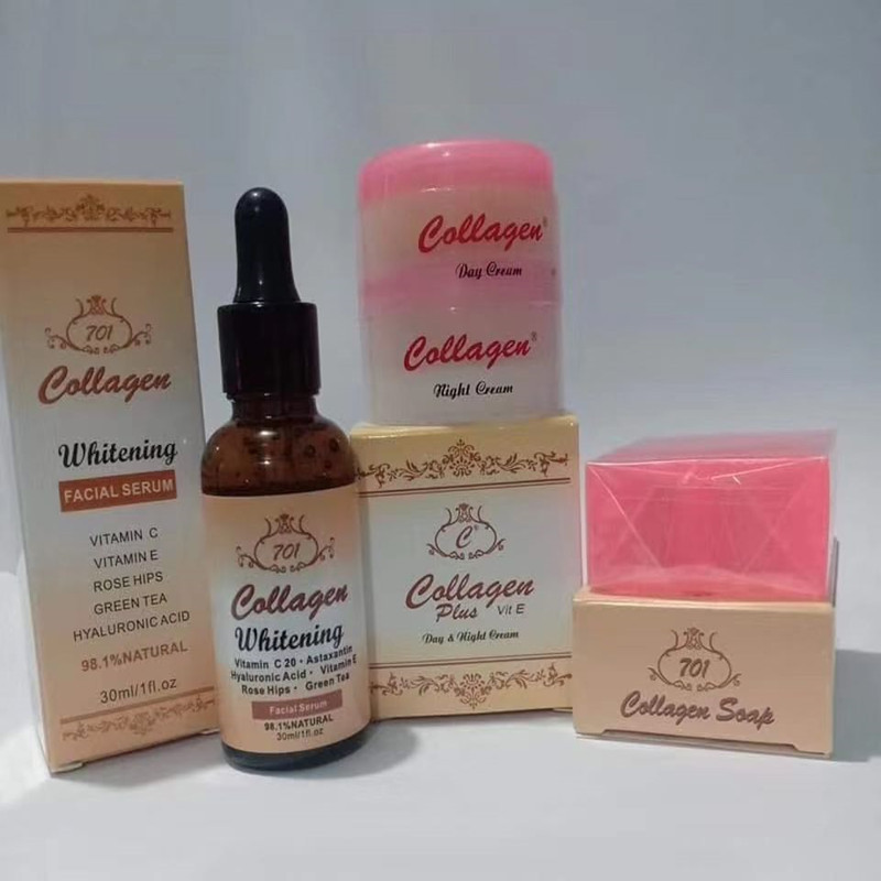 Collagen脸部护肤淡化黑色素早晚霜清洁控油香皂细纹精华控油提亮