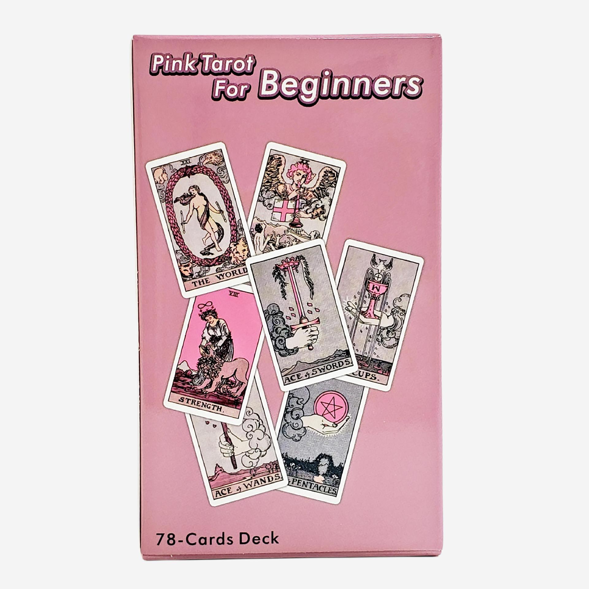 Waite Tarot Cards For Beginners Pink Edition Party Game_voghion.com