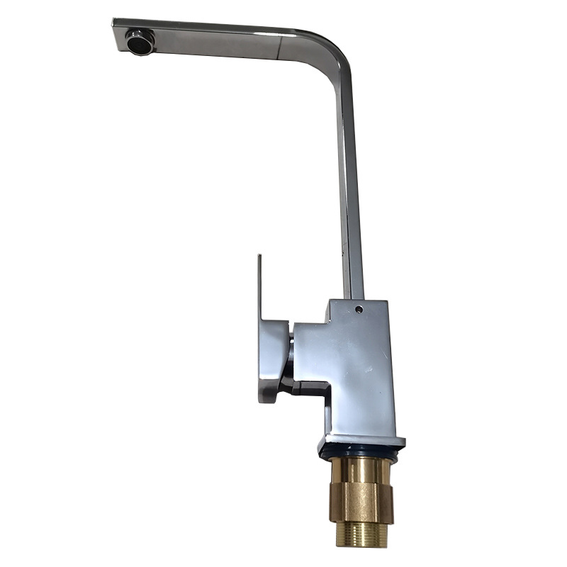 Grifo Monomando Giratorio para Fregadero de Cocina de Aleación de Zinc para Agua Fría y Caliente