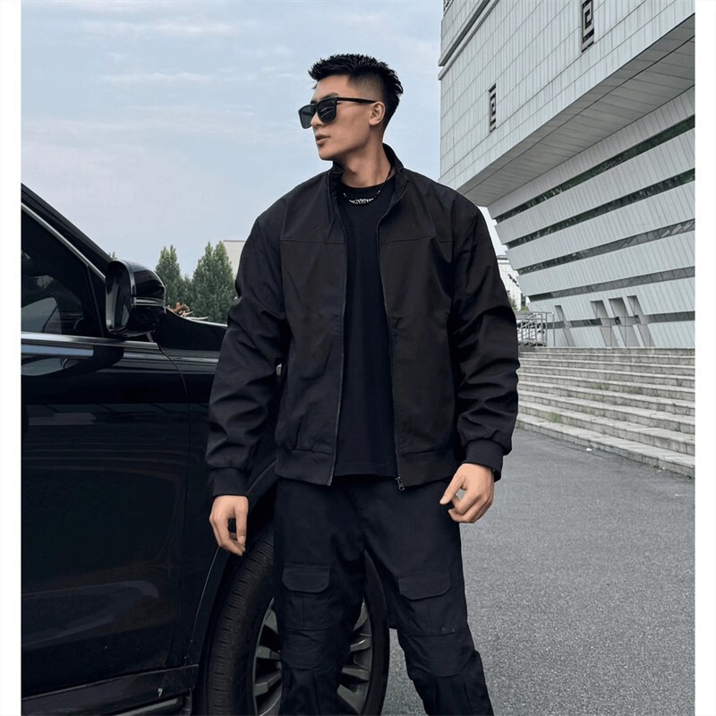 American-Style Pilot Jacket for Men, Autumn and Winter, Three-Proof, Stand Collar, Casual, Stylish, Retro, Outdoor Workwear, Versatile Coat, Trendy