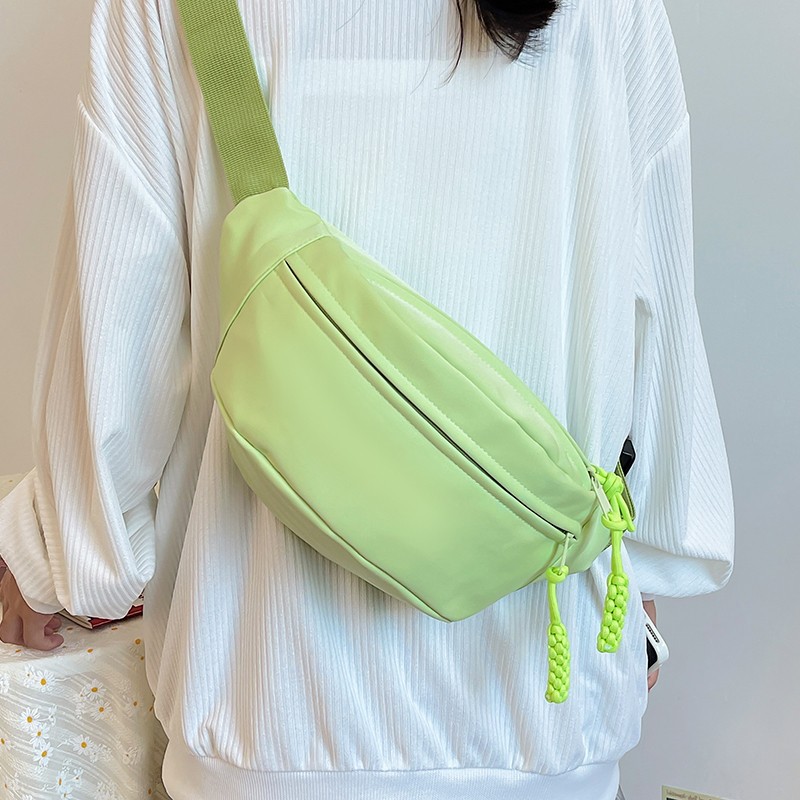 Chest Bag 2023 New Korean ins Style Solid Color Design Small Fresh Waist Bag High Color Value Shopping All-match Backpack