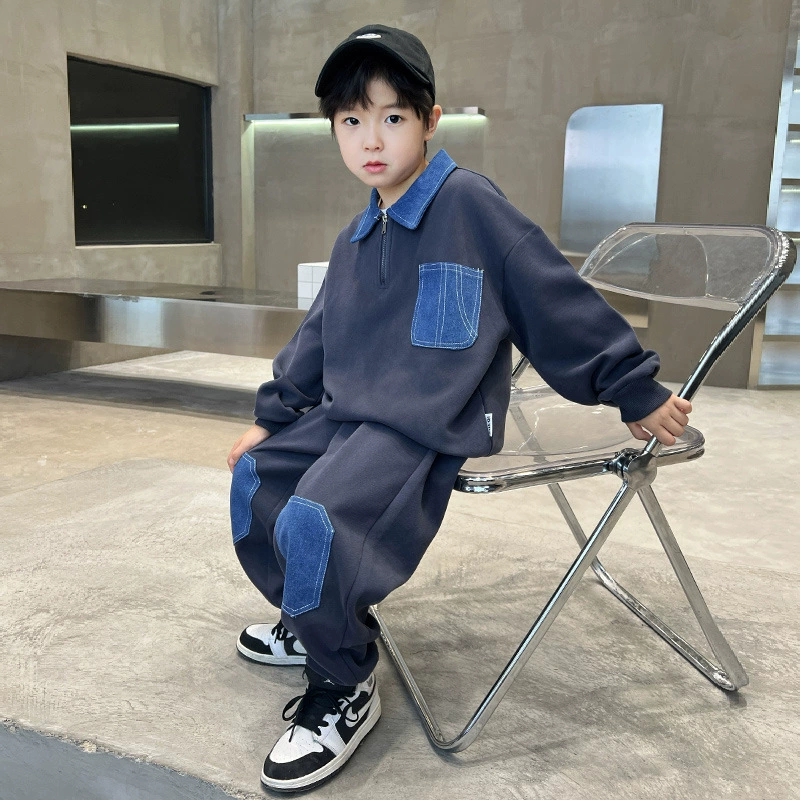Осенний костюм для мальчиков Cool красивый 2024 новый детский осенний свитник спорт