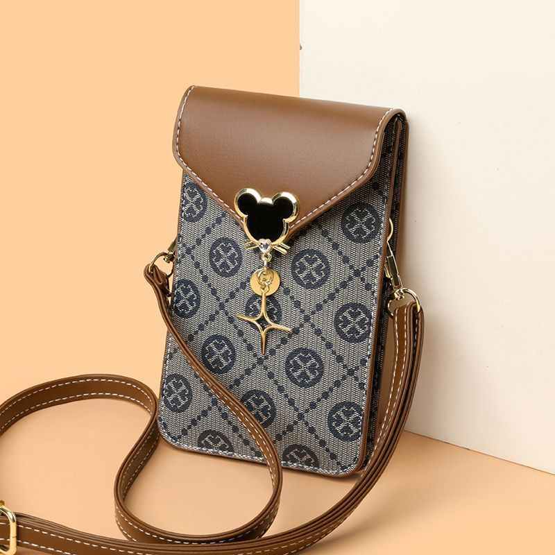 2026 New Fashionable Vertical Mobile Phone Bag for Women, Simple Small Bag with Touchscreen Function, Versatile Shoulder and Crossbody Bag