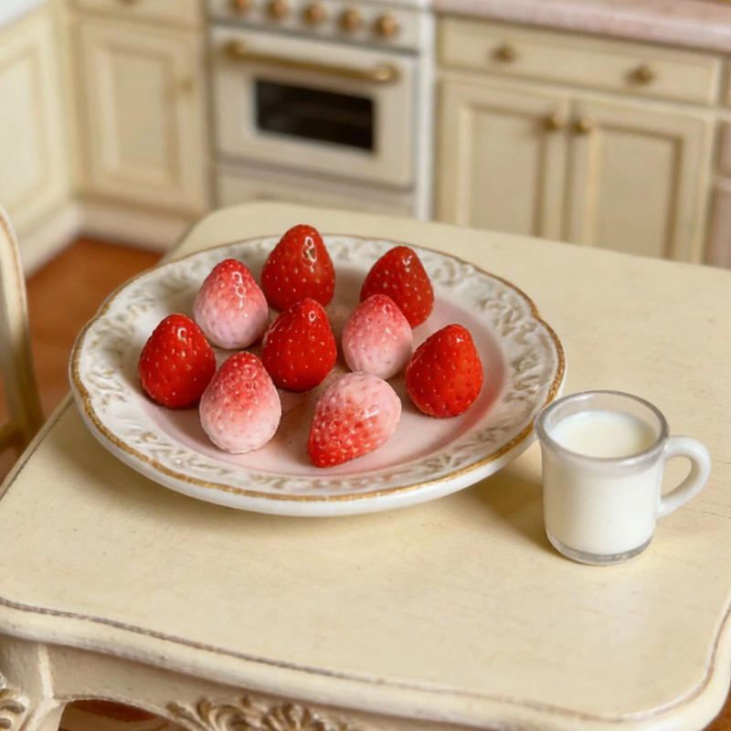 Mini Strawberry DIY Accessories Cream Glue Accessories Resin Accessories Dollhouse Fruit Accessories Mini Strawberry DIY Accessories Cream Glue Accessories Resin Accessories Dollhouse Fruit Accessories