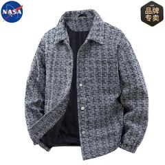NASAブランド連名小香風ジャケット男性春秋新作カジュアルカップル潮牌襟開き上着コート