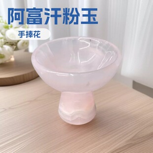���N����������Շ�������С�T̨Pink Onyx Candle Holder