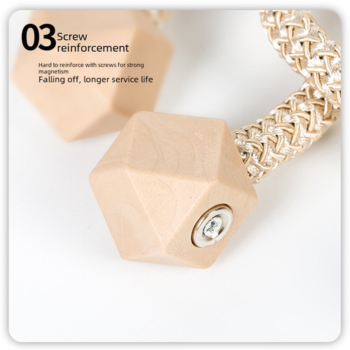 Window Curtain No-Damage Diamond Polygon Magnetic Hook, Ins Modern Minimalist Nordic Style Cube Magnetic Fastener