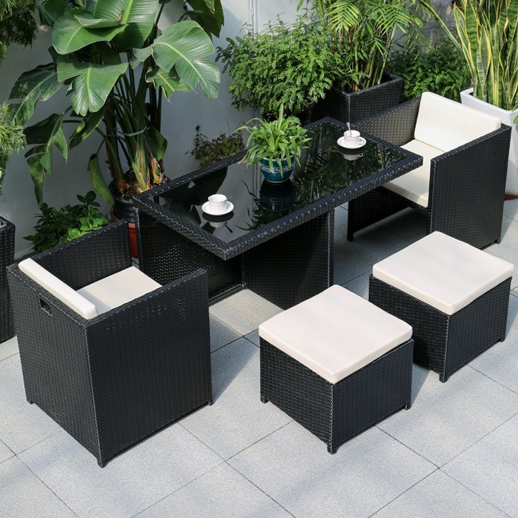 藤椅三件套組合陽台露台戶外桌椅室外庭院陽光房休閒創意藤編椅子