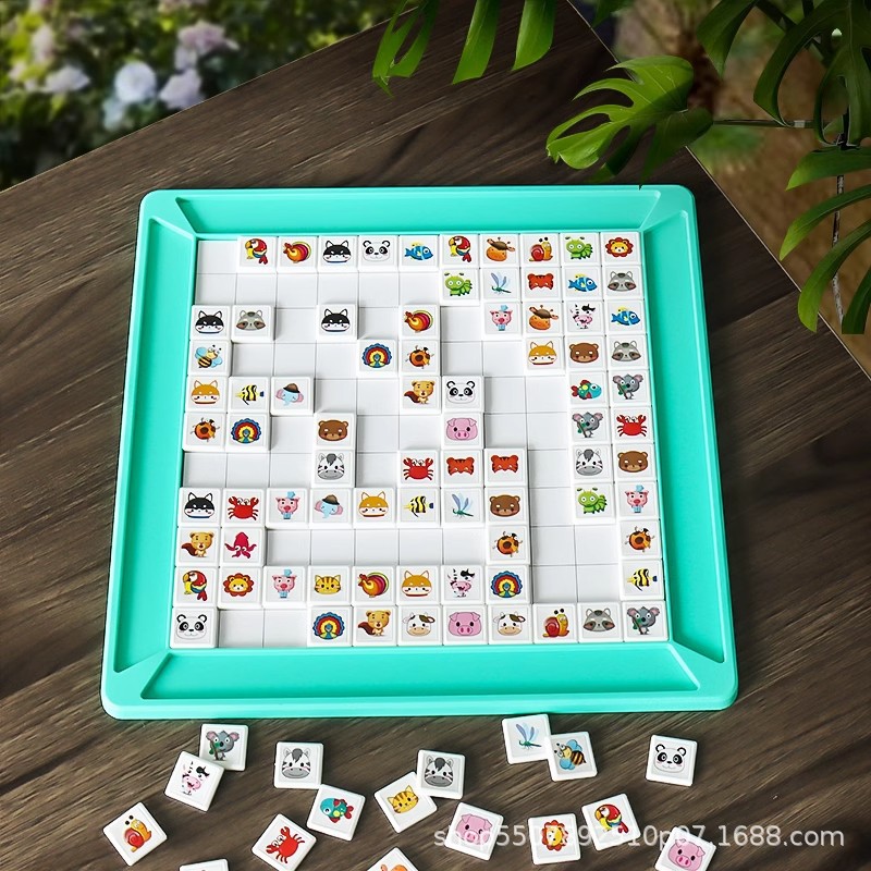 Divertido para ver y jugar padres e hijos para tocar juegos de animales puzzle juguetes de entrenamiento de pensamiento tablero de ajedrez niños