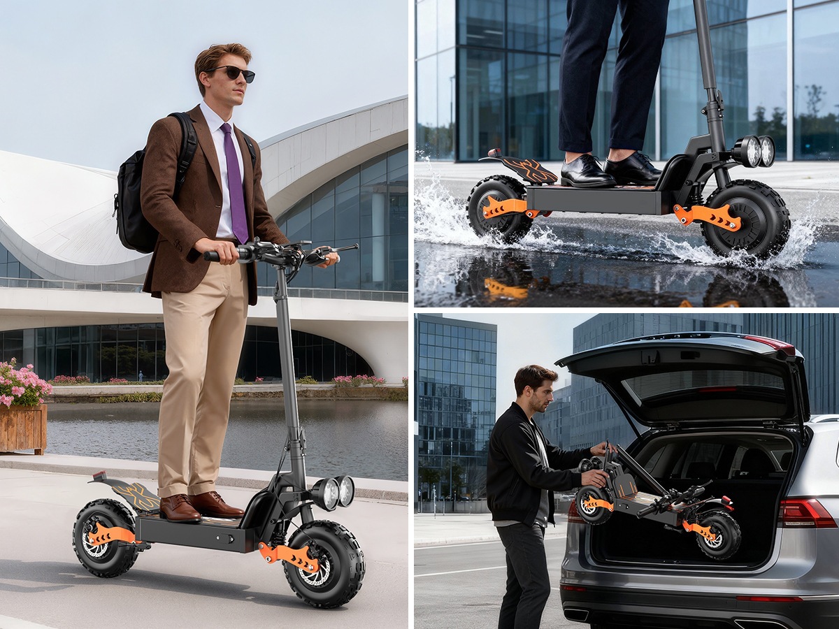 Dual-drive high-power off-road electric scooter, in stock at the factory, available for dropshipping from the US overseas warehouse