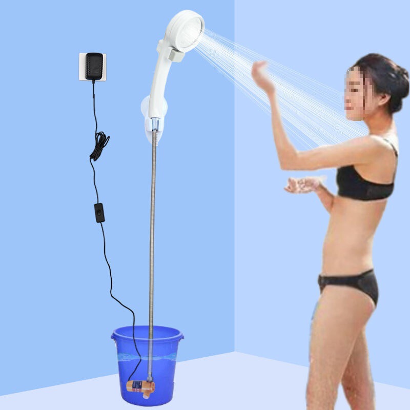 Simple Electric Shower for College Dormitories, Rental Apartments, Construction Sites, Self-Priming Rechargeable Shower for Home Use in Rural Areas Simple Electric Shower for College Dormitories, Rental Apartments, Construction Sites, Self-Priming Rechargeable Shower for Home Use in Rural Areas