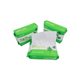 Free shipping hot selling wormwood cleansing towel water absorption mild skin-friendly 50 pumping face wet paper home in stock will sell gifts