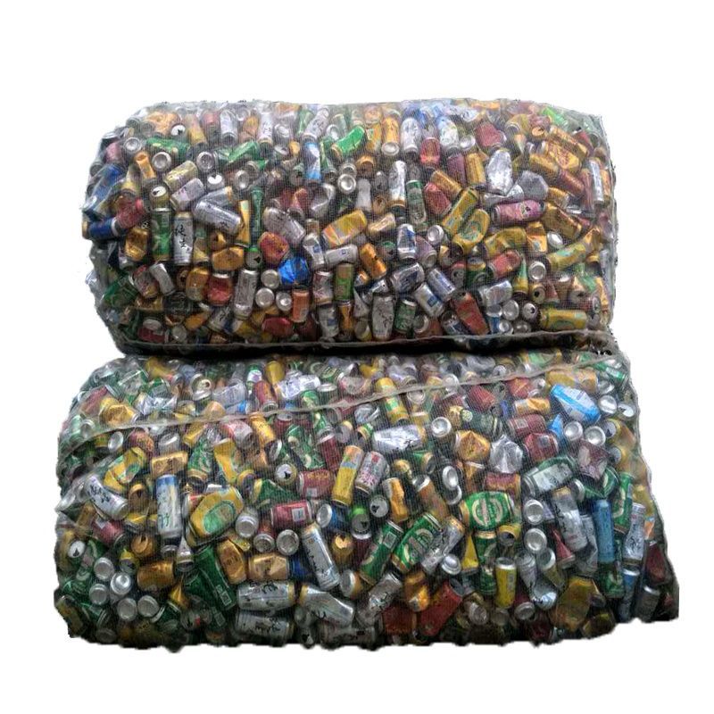 Botella de agua mineral bolsa de red bolsa de red botella de plástico bolsa de reciclaje de desechos de cuerda de extracción bolsa de tejido gruesa grande