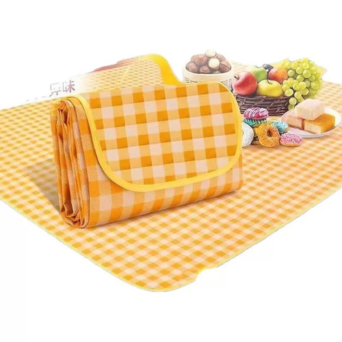 Picnic mat outdoor waterproof mat portable spring outing water-resistant Ins thick camping barbecue essential