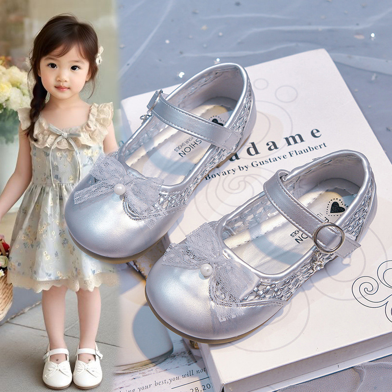 Dulces zapatos de arco para niños 2026 primavera y otoño nuevos zapatos de suela suave de moda versátiles zapatos de estilo princesa marizhen zapatos image 3