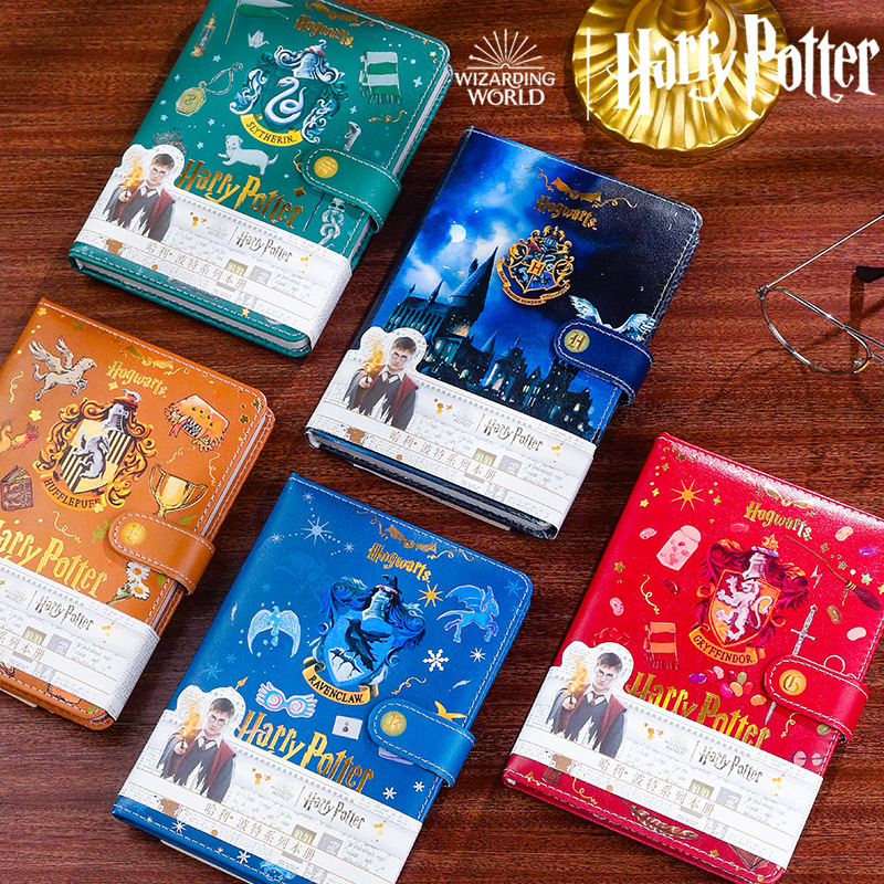 Harry Potter libro de diario HarryPotter periférico superficie dura hebilla magnética Europea retro cuaderno diario Navidad