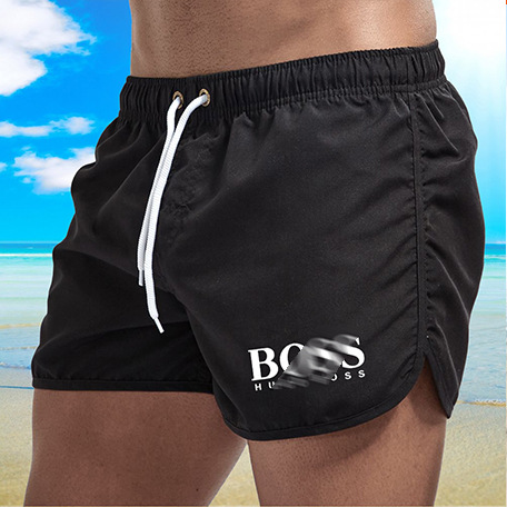 Cross-Border Beach Pants, Men's Sports Essential Fashionable Quick-Drying Travel Running Multi-Color Printed Sports Three-Point Shorts