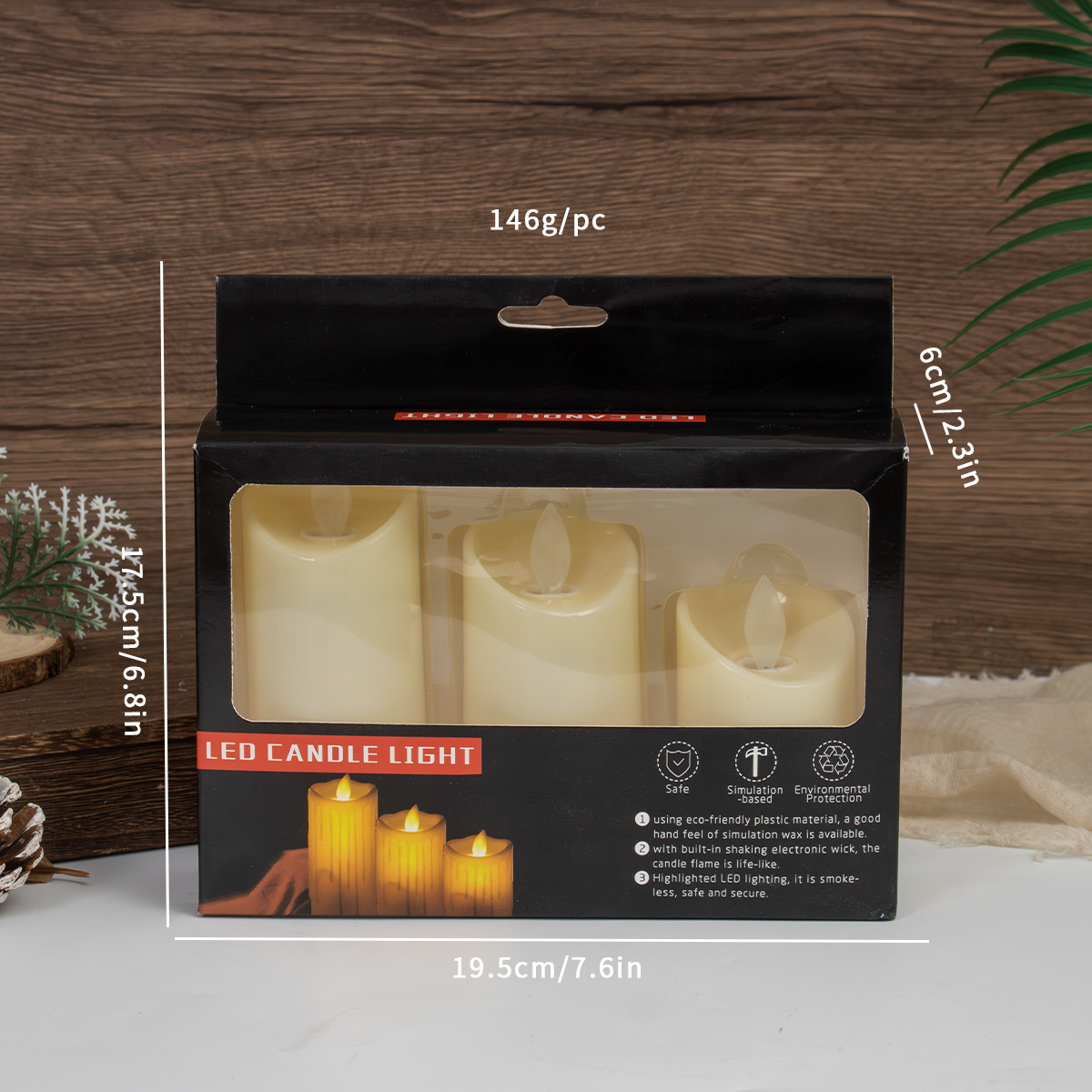 Ventas transfronterizas calientes vela electrónica simulación vela de cumpleaños romántica lámpara de vela escenario de boda guión matar lámpara de noche