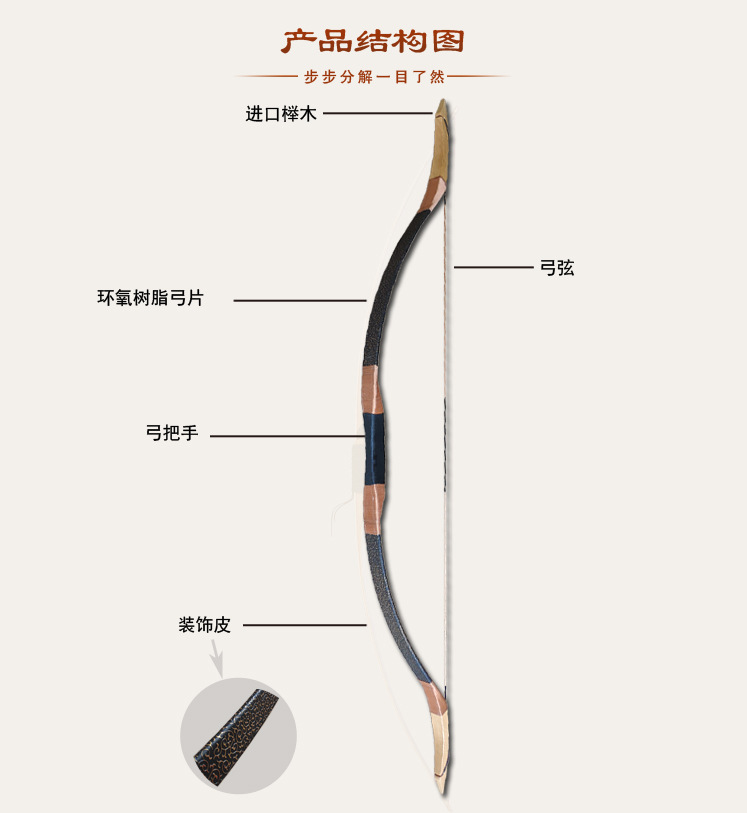 厂家批发古代传统弓箭反曲弓景区射击射箭复古竞技比赛仿古弓-阿里巴巴