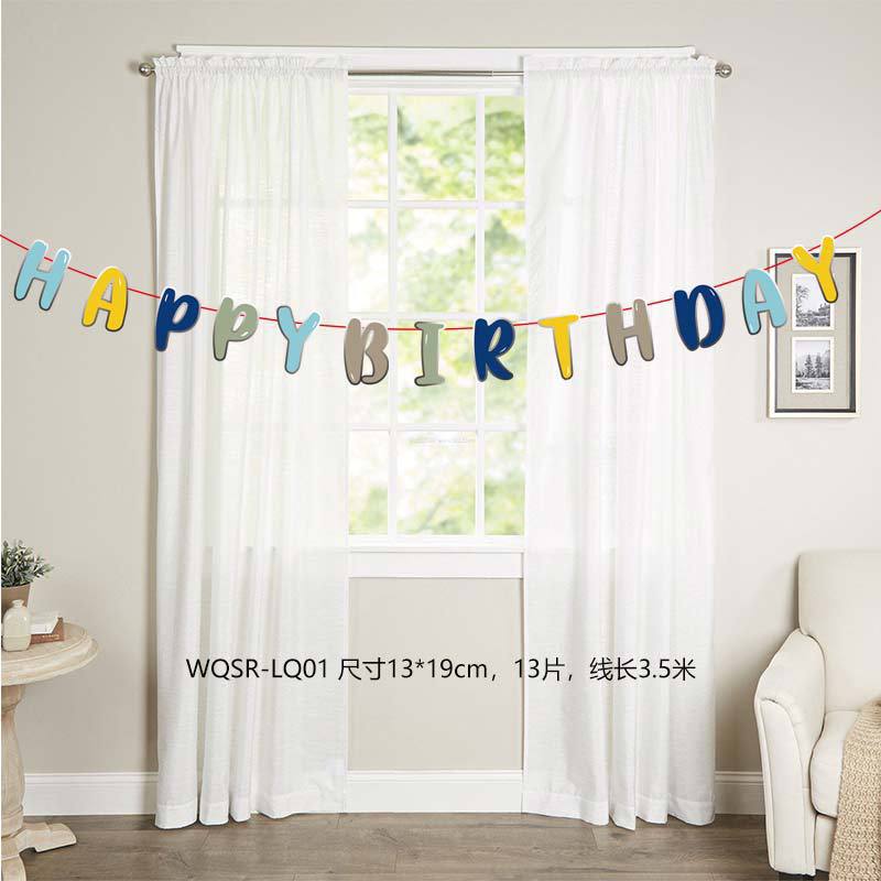 WQ cumpleaños tira de la bandera 01