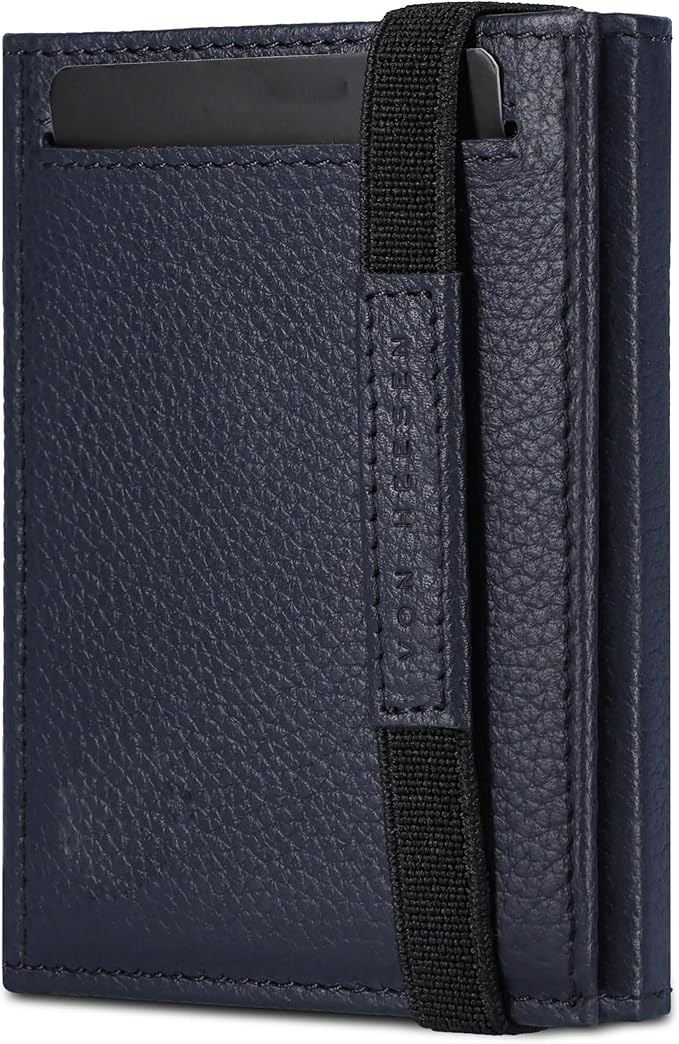 Estación de Alemania venta caliente tres plegables multifuncional billetera RFID anti-robo billetera de cuero ramas de ramas billetera de cuero para hombres