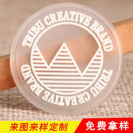 3D立体PVC软胶章侧夹标签 环保硅胶标章仔定 制透明滴塑标牌