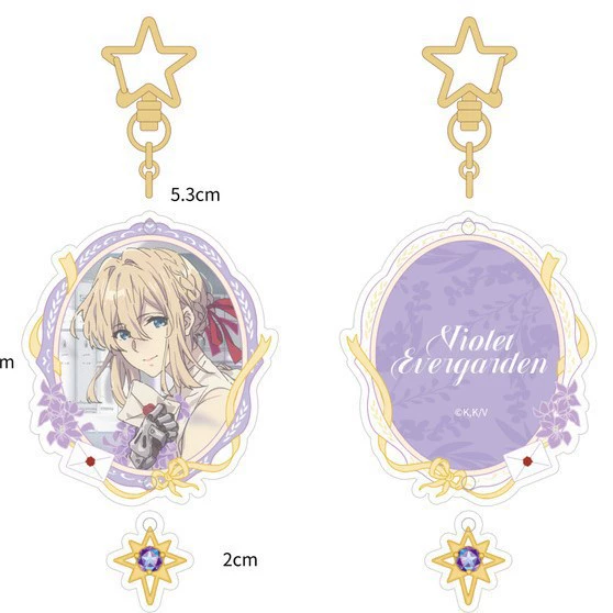 [Flash] Галактика Анимация Violet Evergarden сломанный цветок серия лазерный билет карточка-подборная коробка подвеска