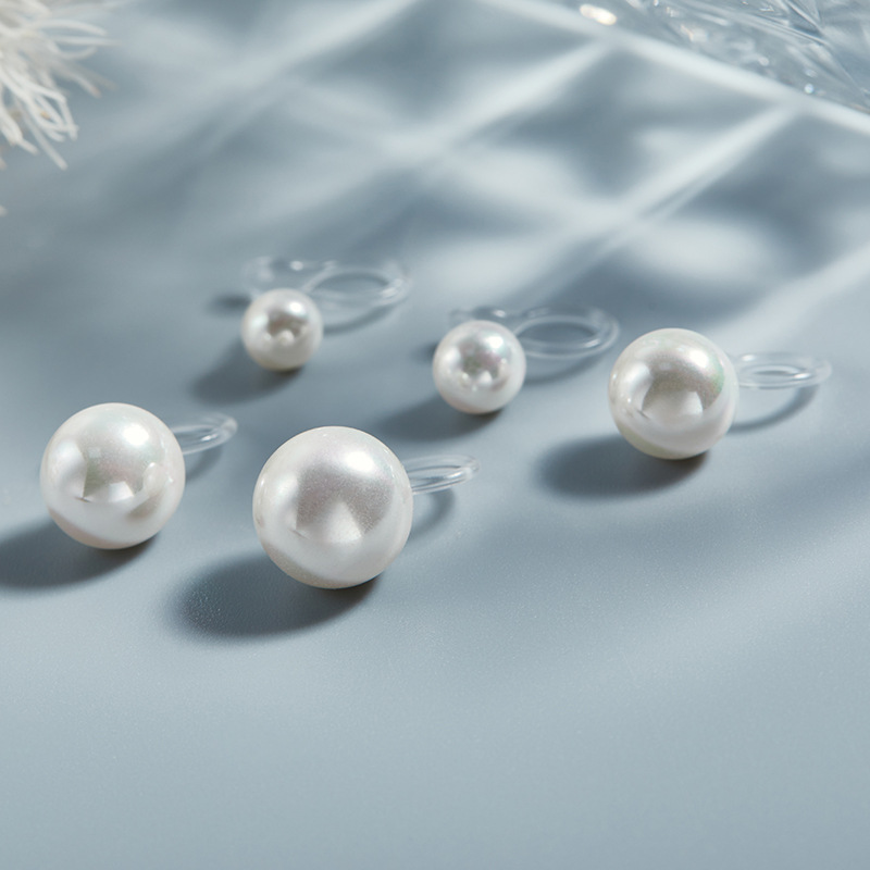 High-End Design, Simple Style, Pierced Earrings, Pearl Earrings, Lazy Ear Clips, U-Shaped Pearl Earrings, Jewelry