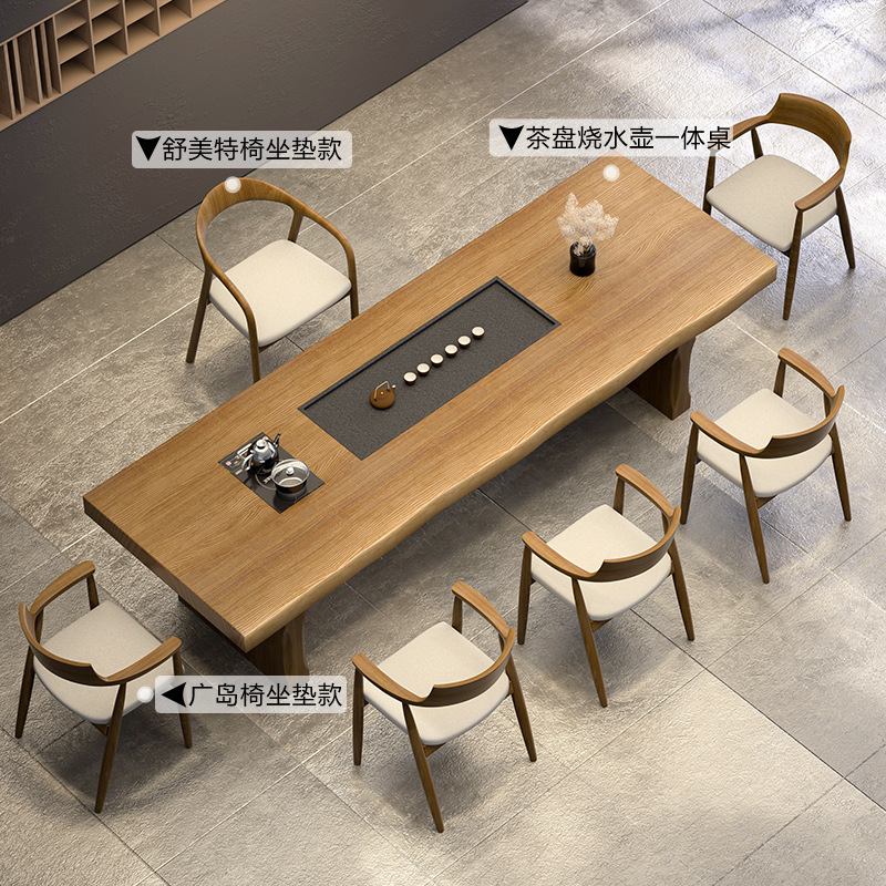 추천: 2.4 m 티 테이블 슈마이트 의자 히로시마 의자 * 5