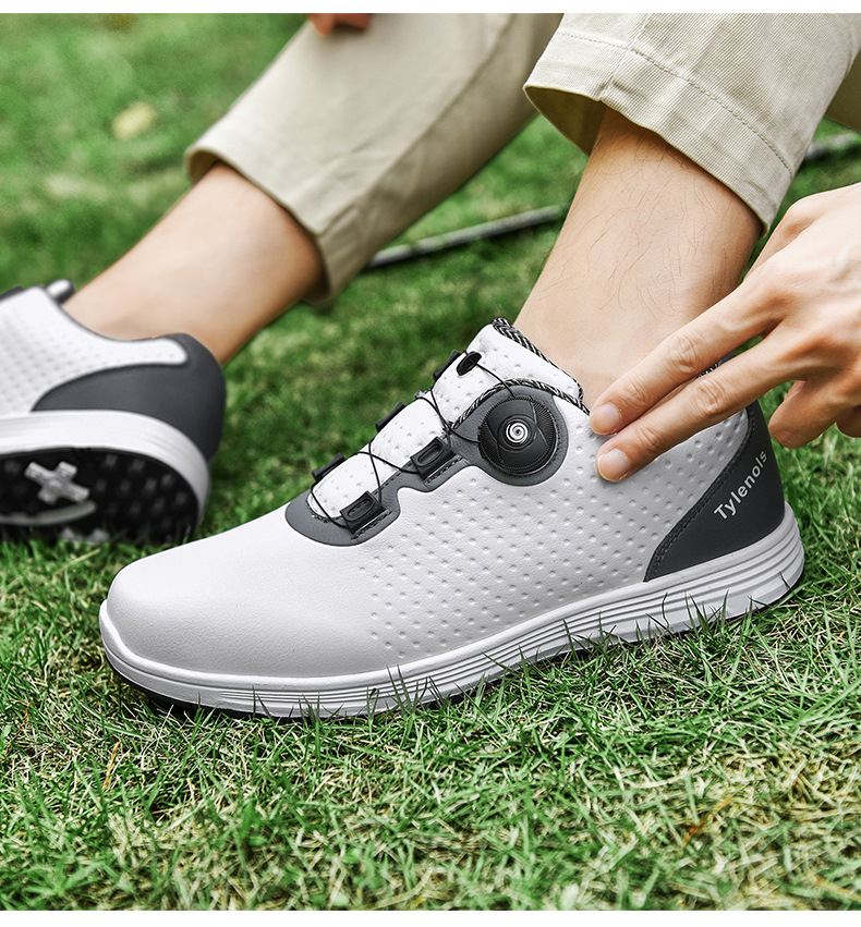 New Golf Couple Outdoor Casual Sports Anti breathable Grinding Nail Shoes_voghion.com