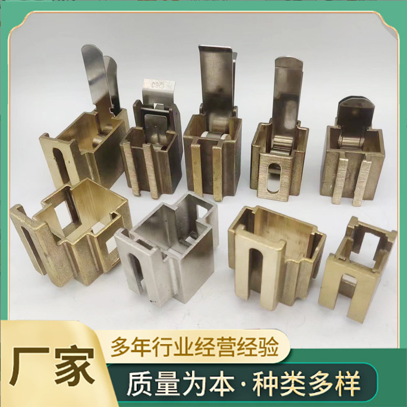 三项异步电机刷握HZ恒力弹簧式单孔碳刷架精密铸造铜刷盒三相
