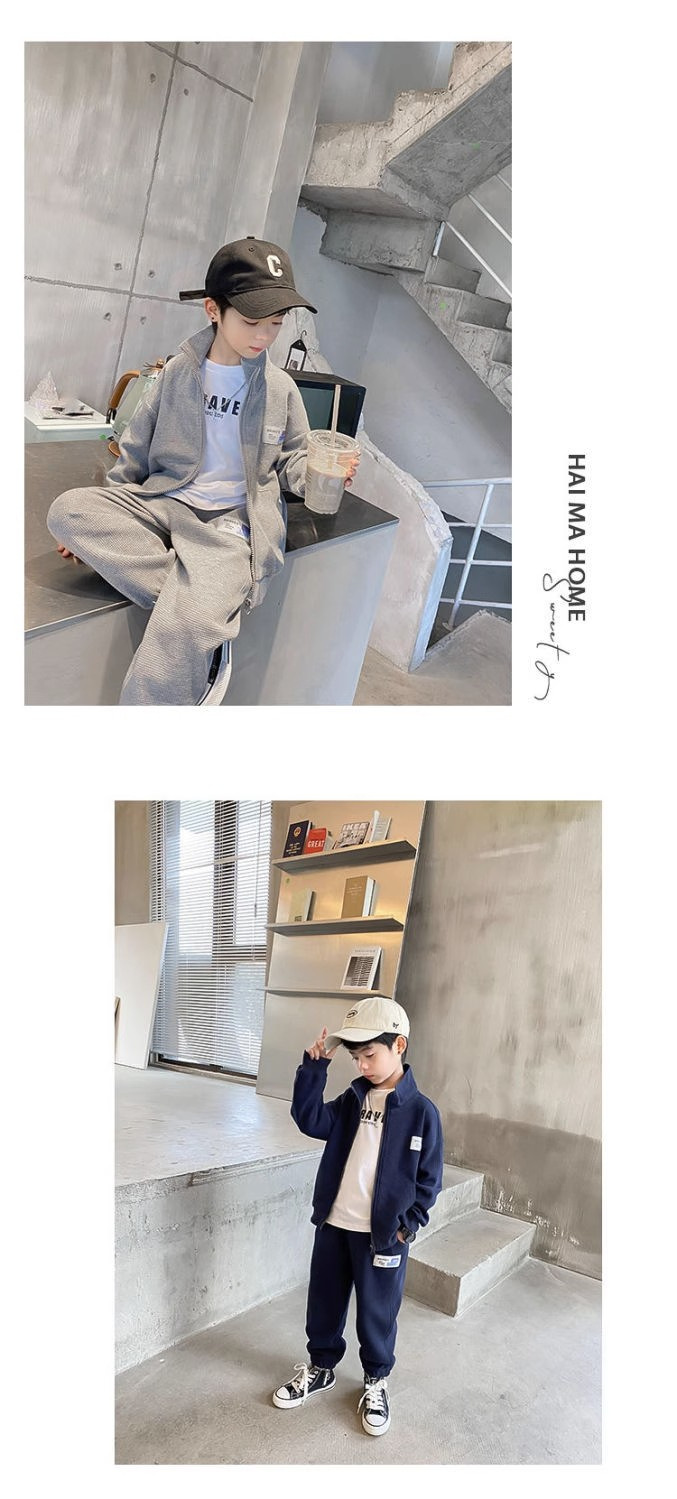 kids'clothing Big children stylish handsome casual loose set of two sets of tide_voghion.com